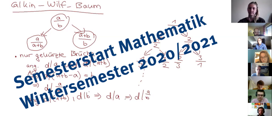 So läuft das Mathematik-Studium im Wintersemester 2020 ...