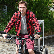 Studenten wie Simon Baumgärtner werden demnächst mit dem Rad in Würzburg unterwegs sein.