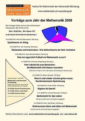 Plakat zum Jahr der Mathematik